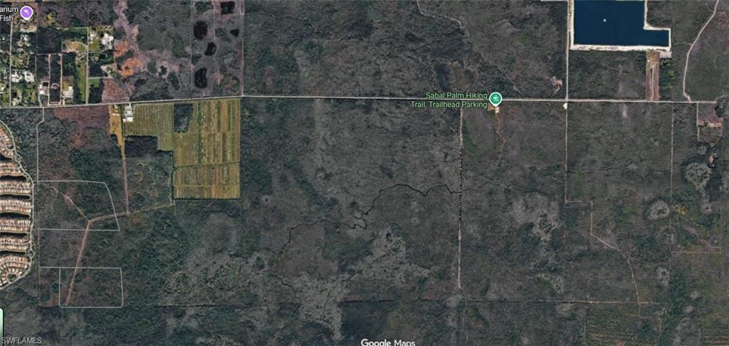 Aerial view of property's location