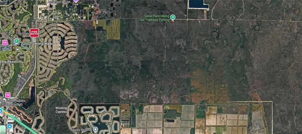Aerial view of property's location