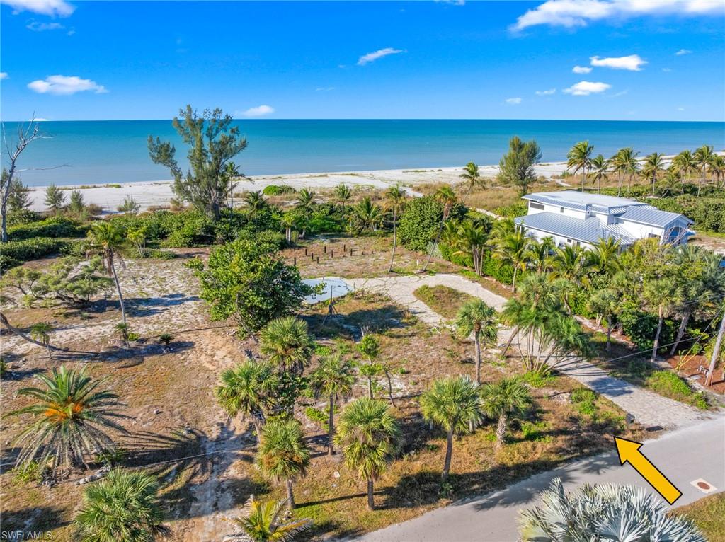 Bird's eye view of unending shoreline