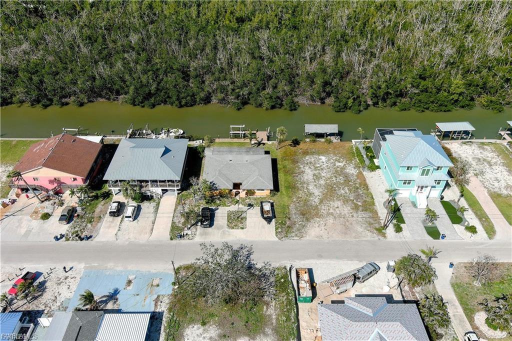 Drone / aerial view of a nearby body of water