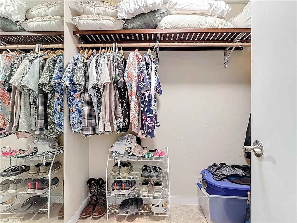 View of spacious closet