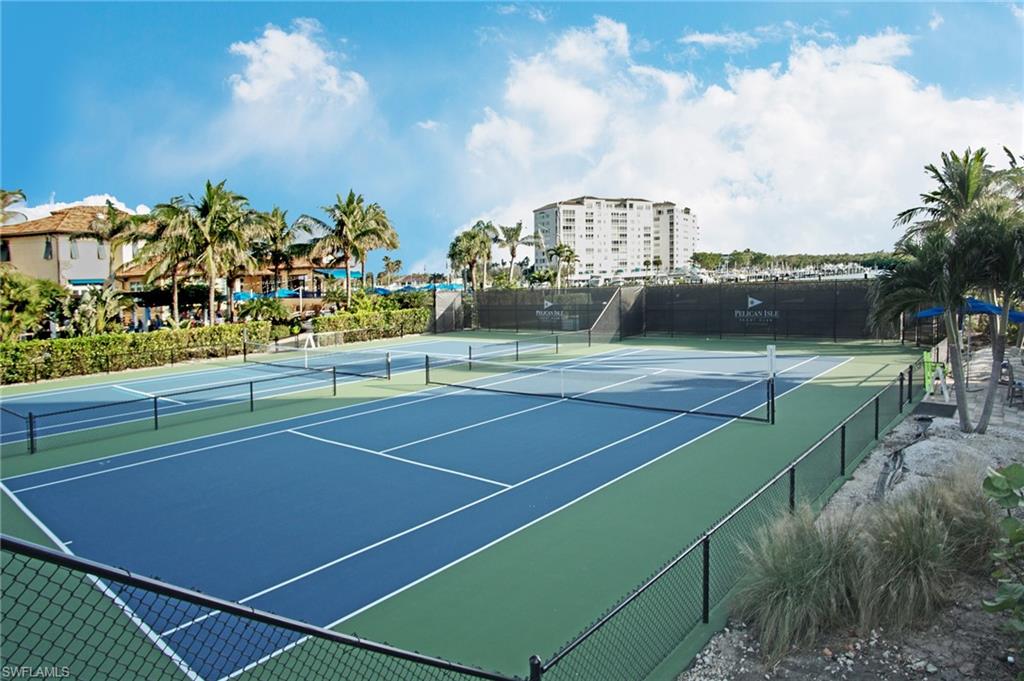 View of tennis court