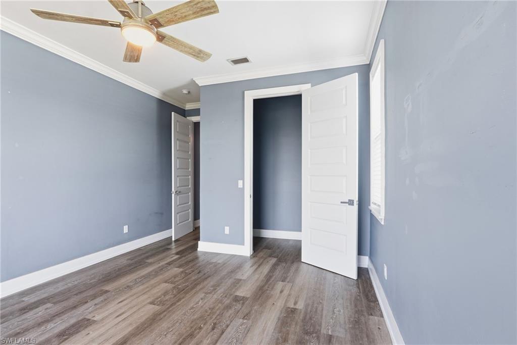 Large closet in the upstairs bedroom