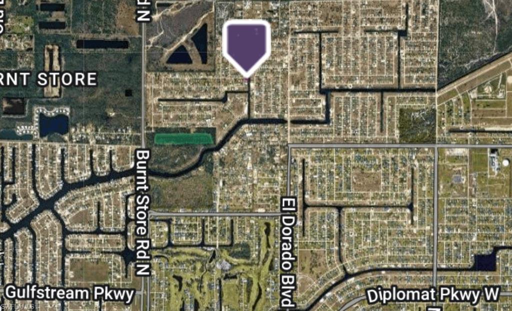 Aerial overview of property's location