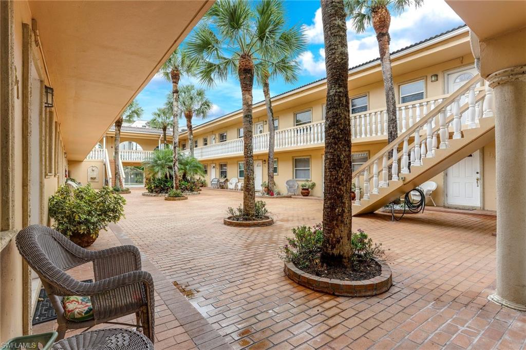 Surrounding community with stairway