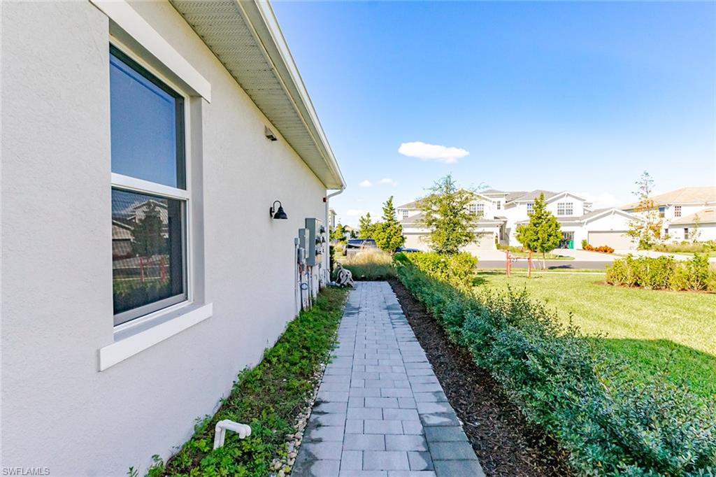 Walk way to entry door