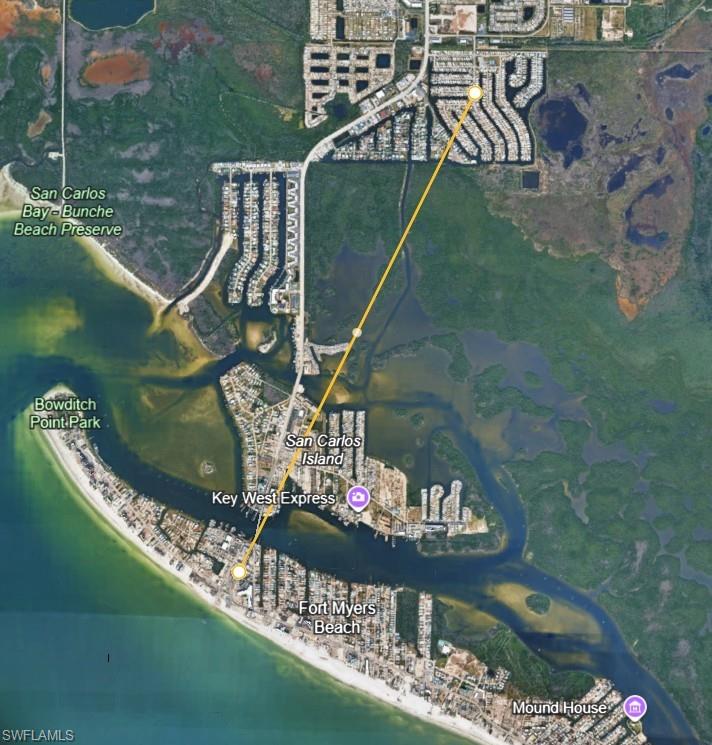 Only 2.5 miles to the beach
