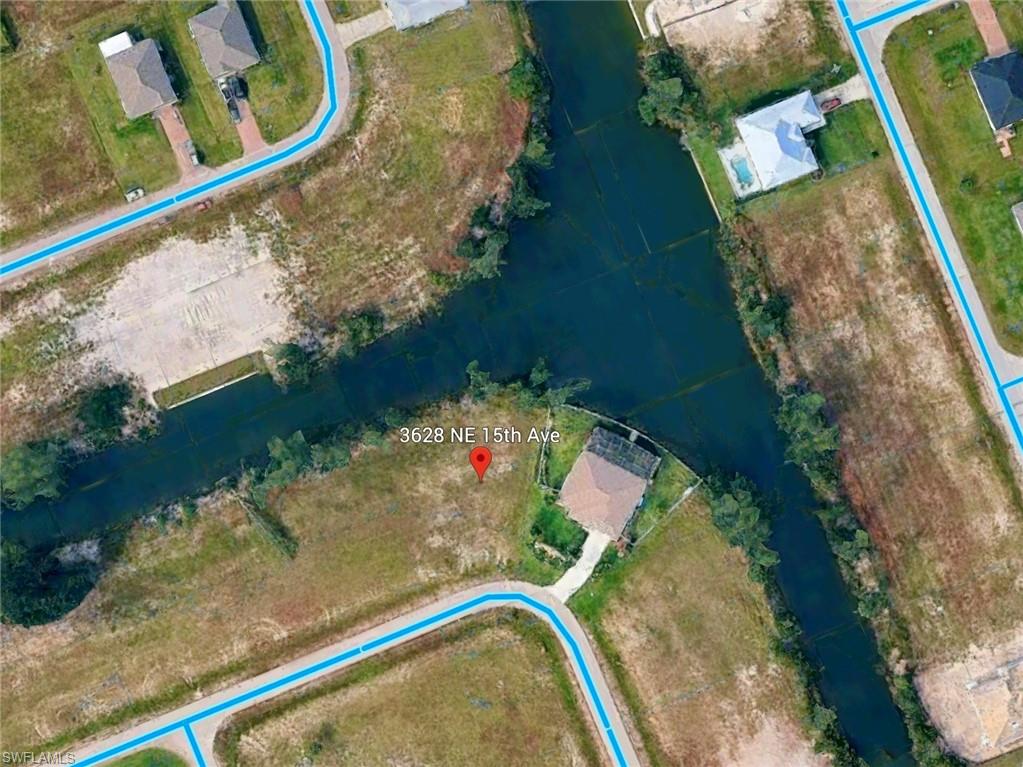 Aerial overview of intersecting canals.