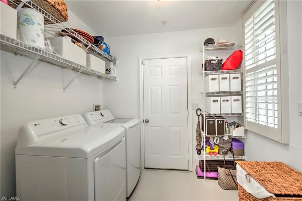 Laundry room with washer and dryer