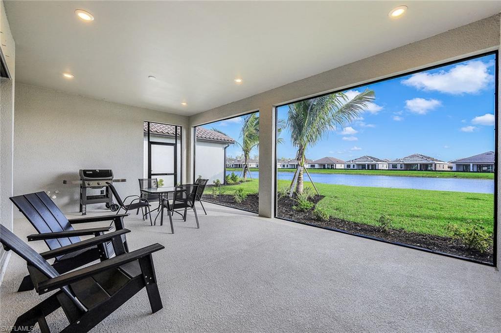 Screened Lanai with water view