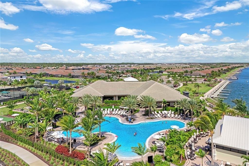 Aerial view of amenity Island
