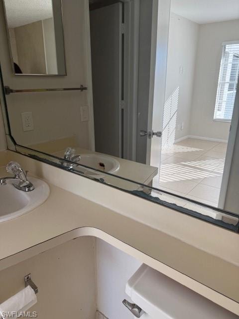 Bathroom featuring vanity
