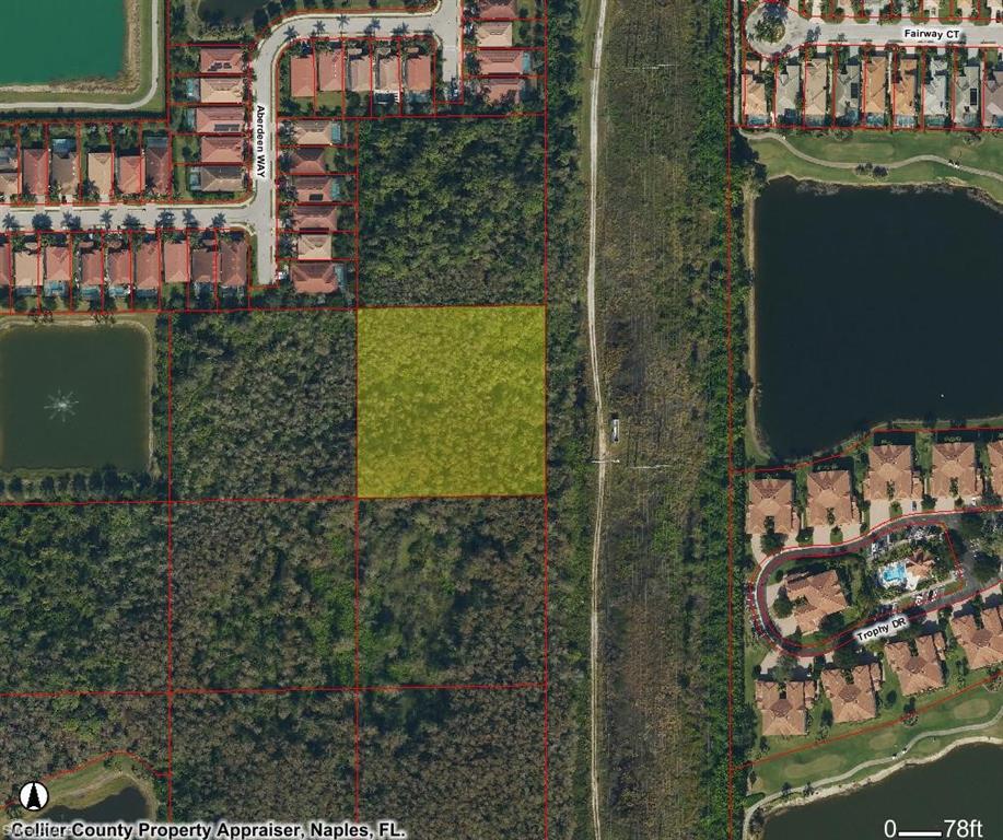 Map / location featuring property parcel outlined