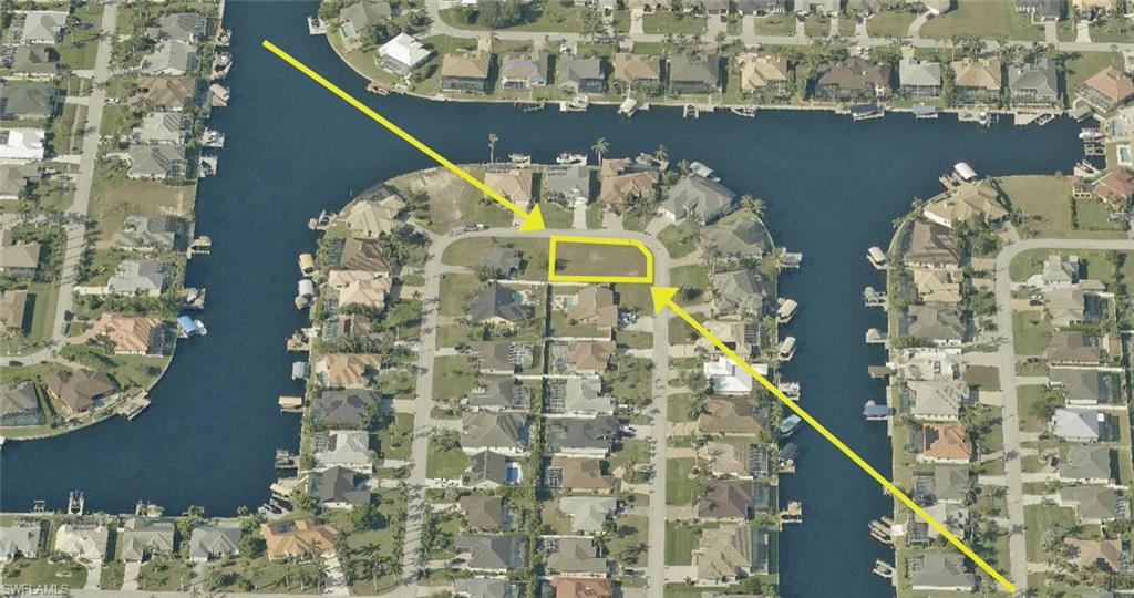 Aerial view of property's location