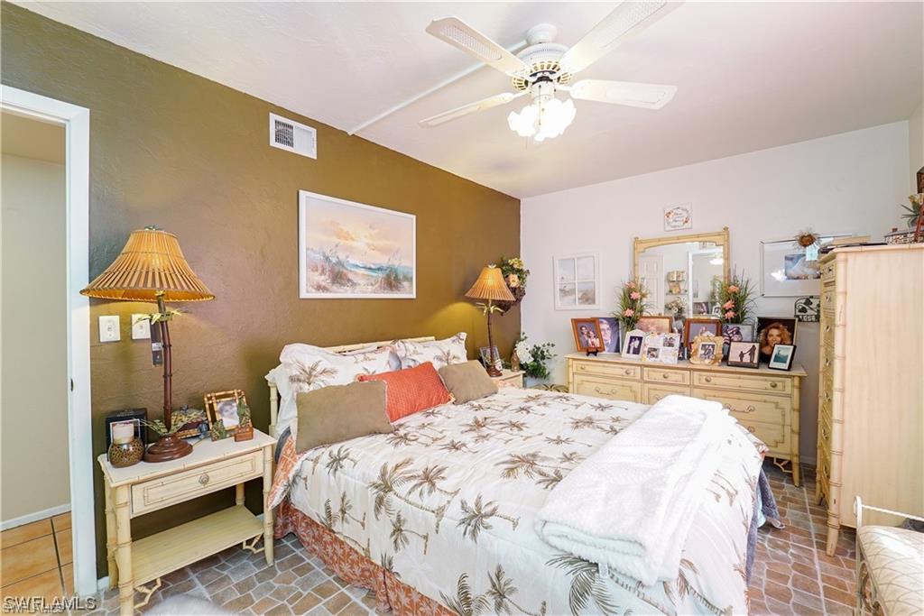 Bedroom featuring a ceiling fan
