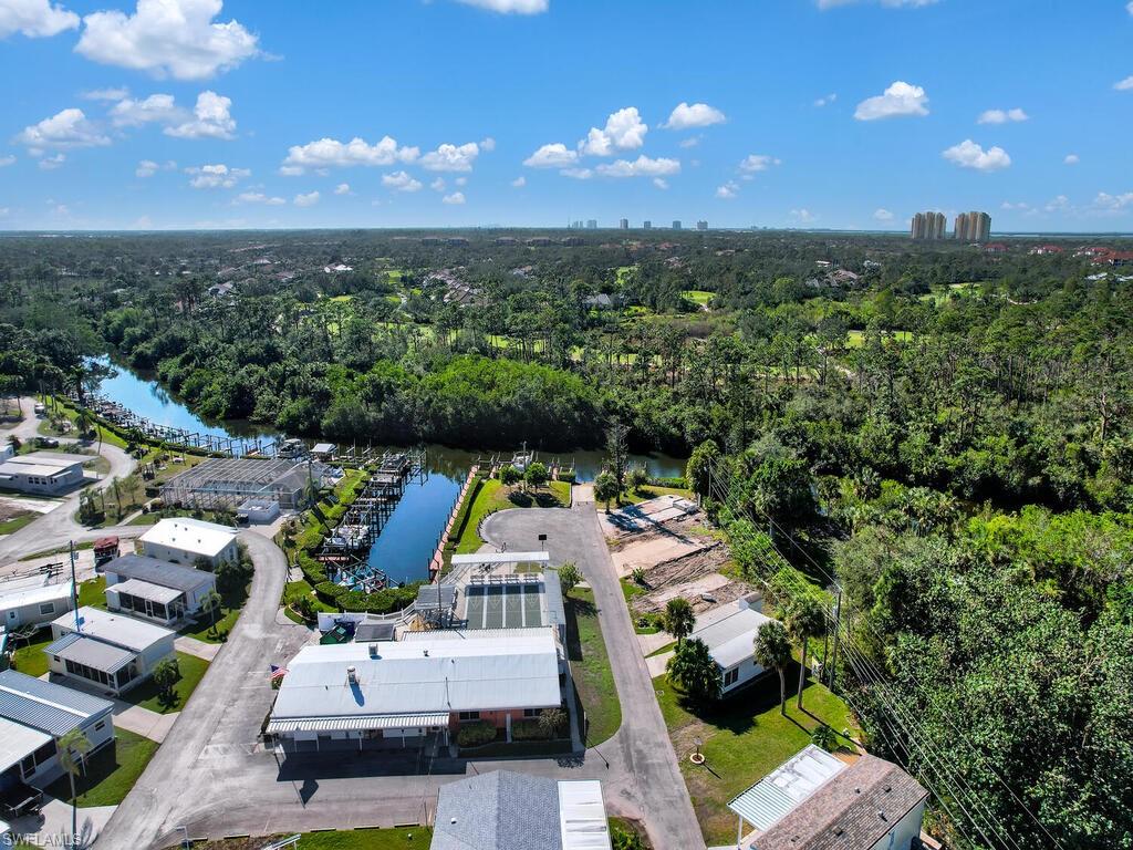 Bird's eye view of a large body of water