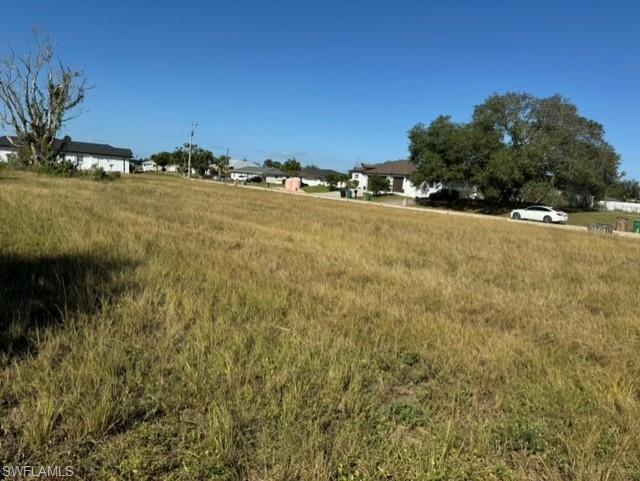 The three available lots looking west