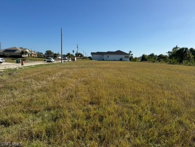 View of three lots looking east