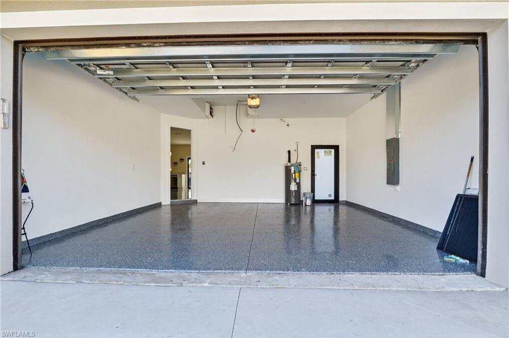 Epoxy finish on garage floor