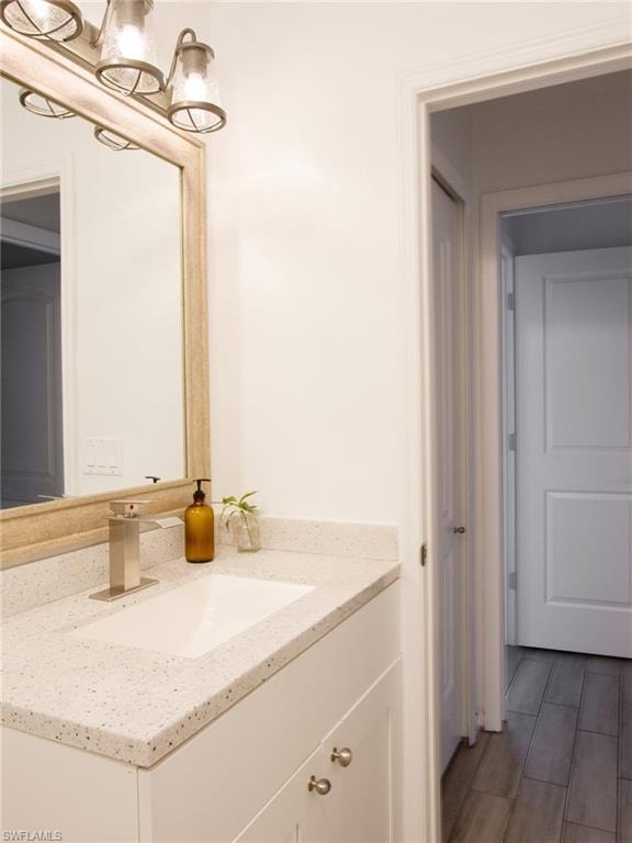 Bathroom featuring vanity