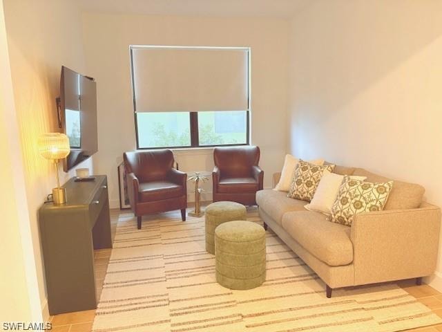 Sitting room with baseboards