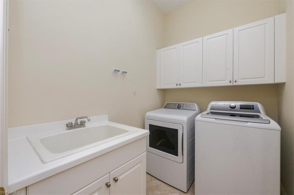laundry with utility sink