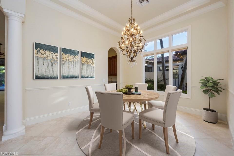 formal dining space