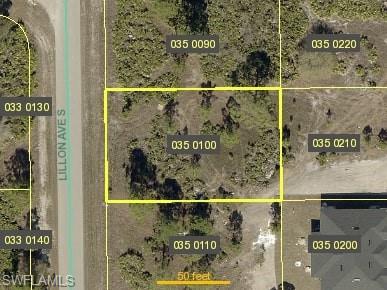 Aerial view of property's location