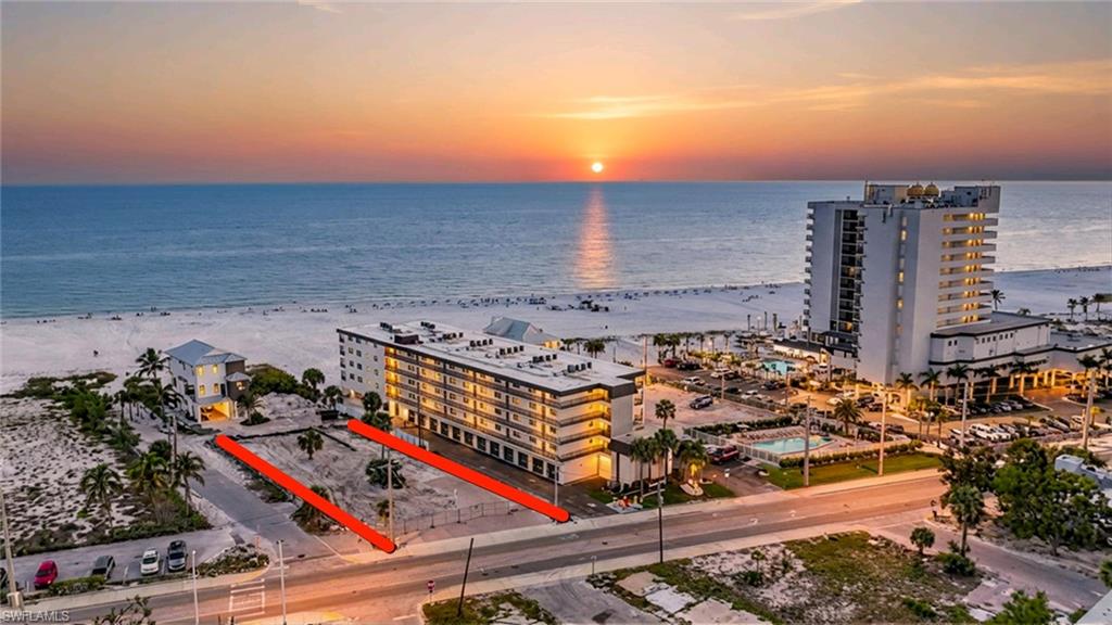 View of Gulf sunset neighboring Diamondhead Resort and New proposed Neptune luxury resort.