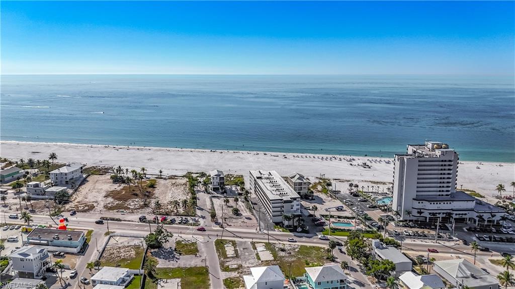 Drone / aerial view of extended coastline