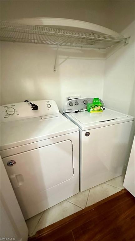 Laundry area featuring washer and clothes dryer