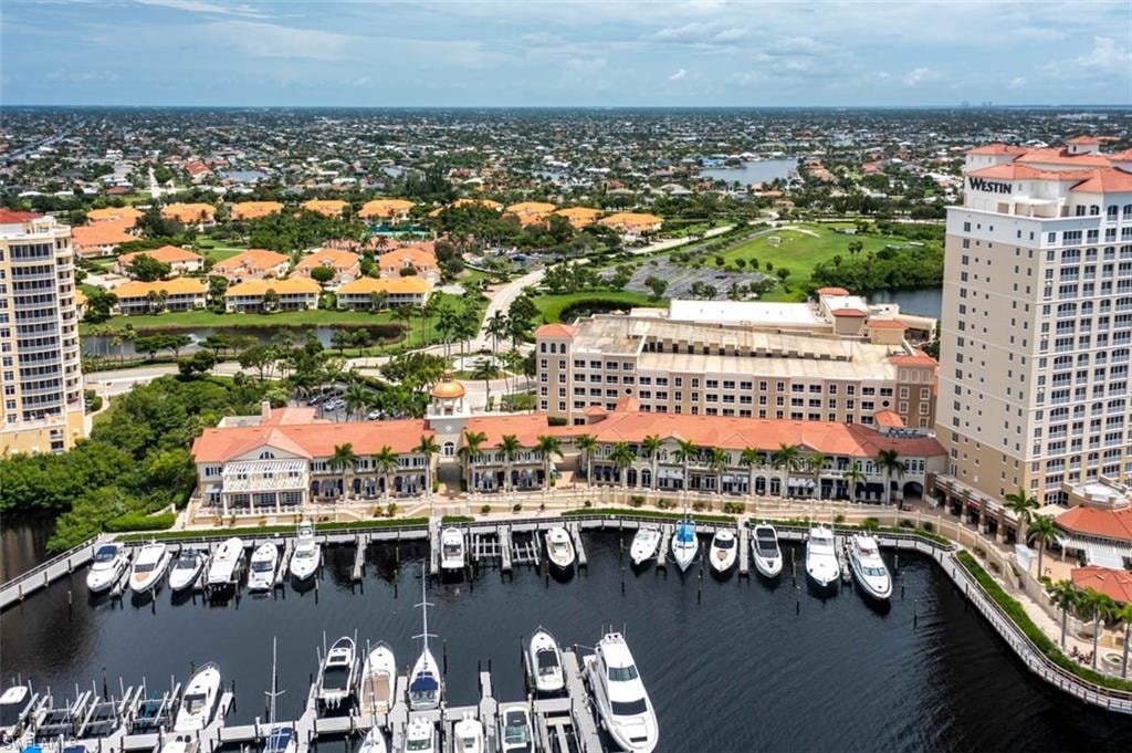 Marina and shops, restaurants