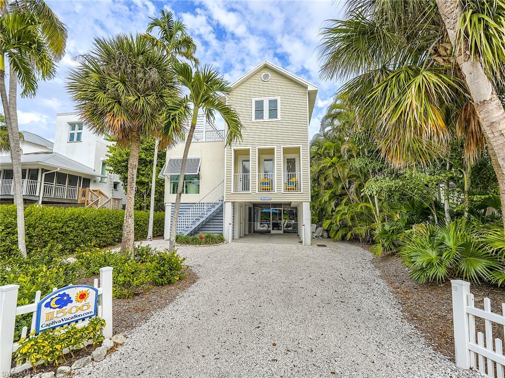 Plenty of parking and a carport