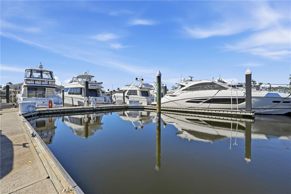 Dock featuring a water view