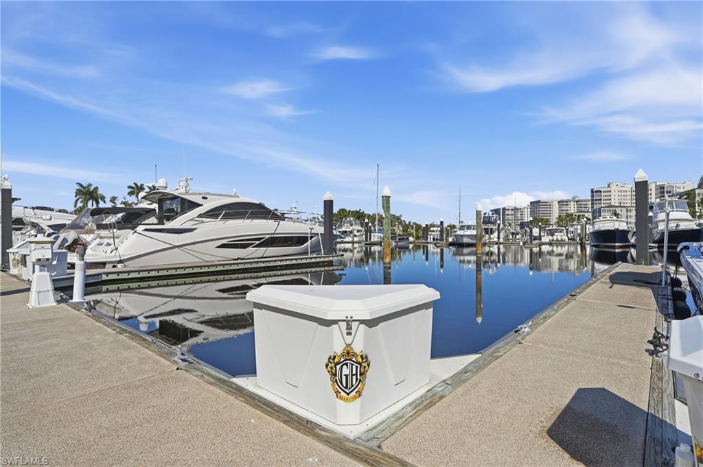 D-08 Boat Slip Dock area with a water view