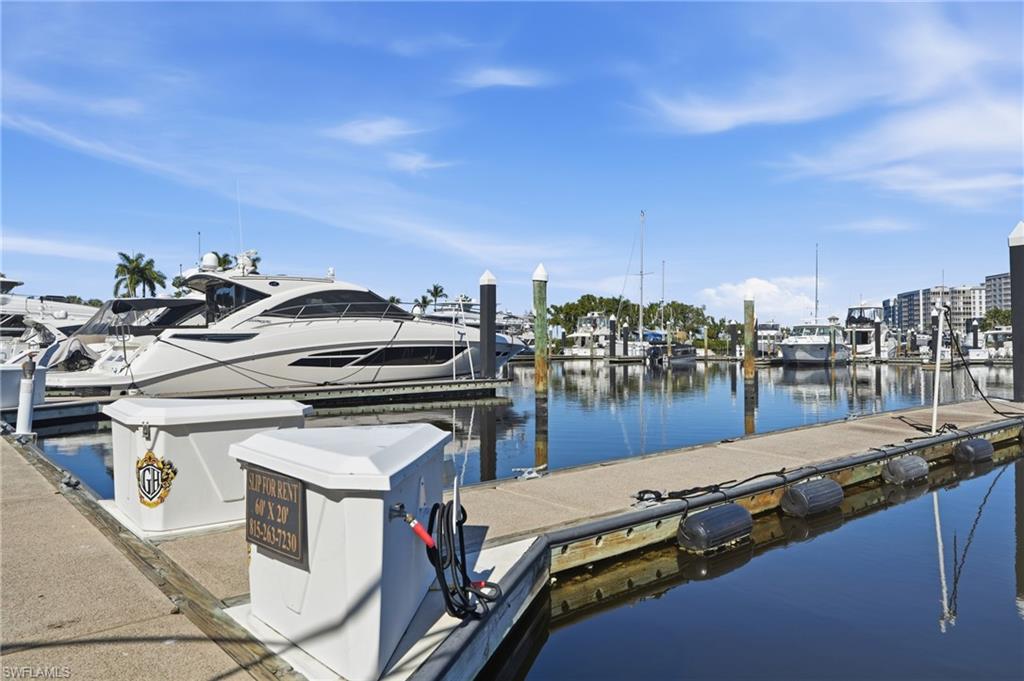 Dock featuring a water view