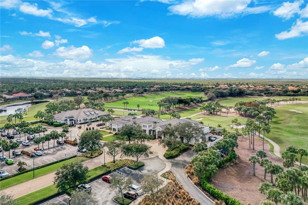 Aerial view of a golf course