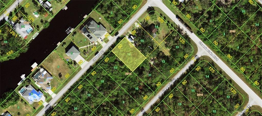 Map of property location featuring property parcel outlined