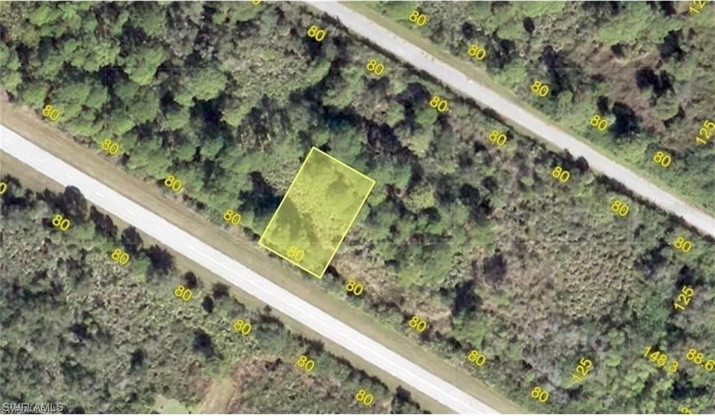 Map / location featuring property parcel outlined