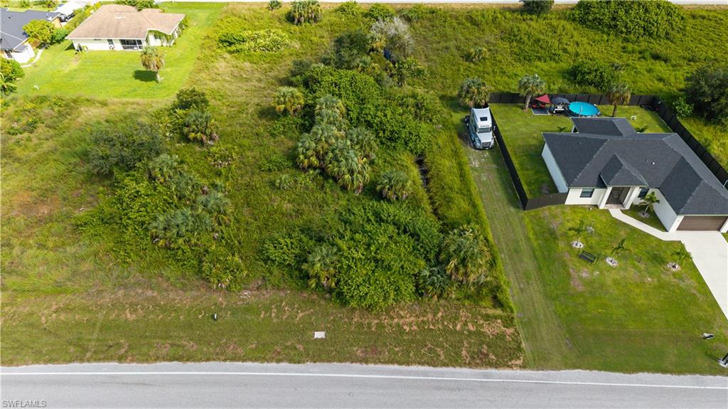 View from above of property