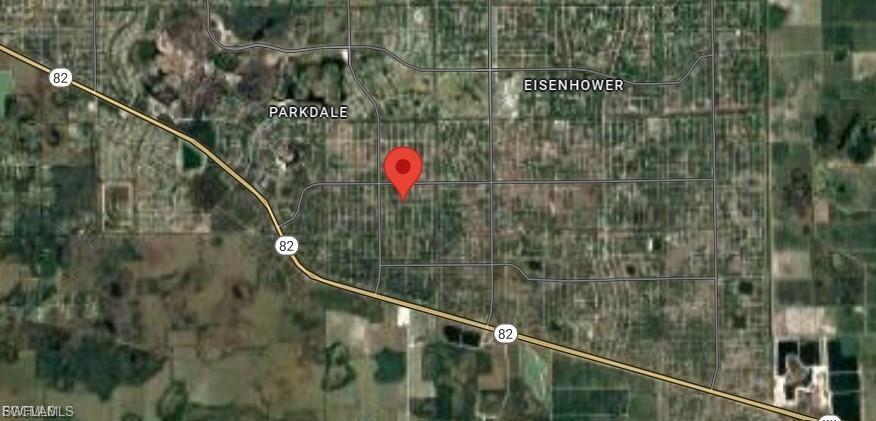 Aerial view of property's location