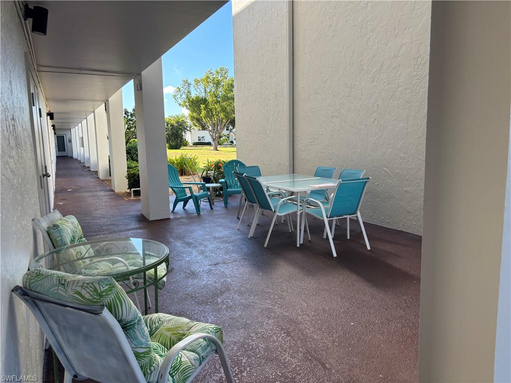 View of patio / terrace featuring outdoor dining area