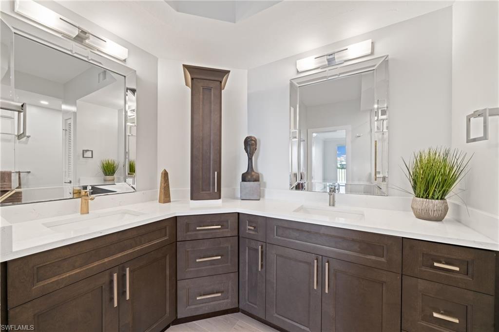 Bathroom with double vanity