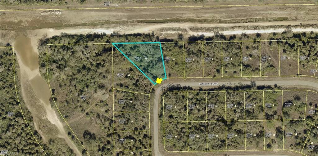 Map of property location with property parcel outlined