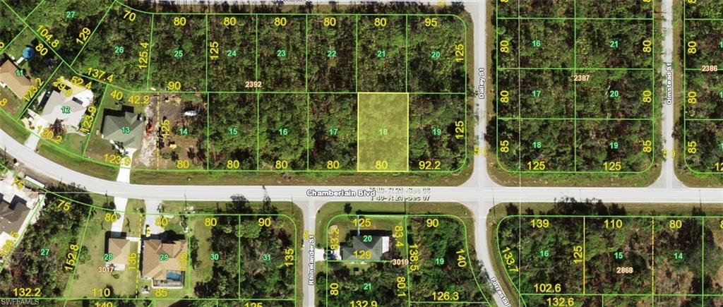 Map of property location with property parcel outlined