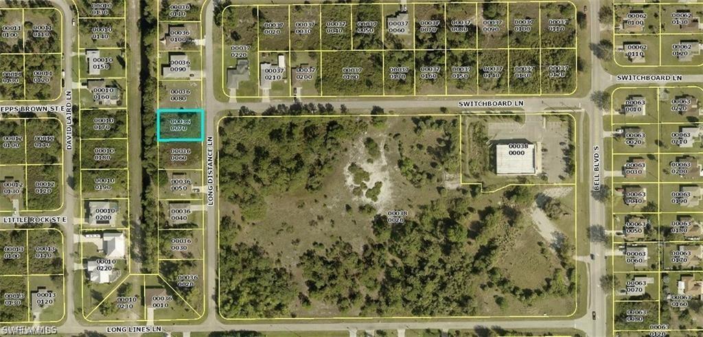 Map of property location with property parcel outlined