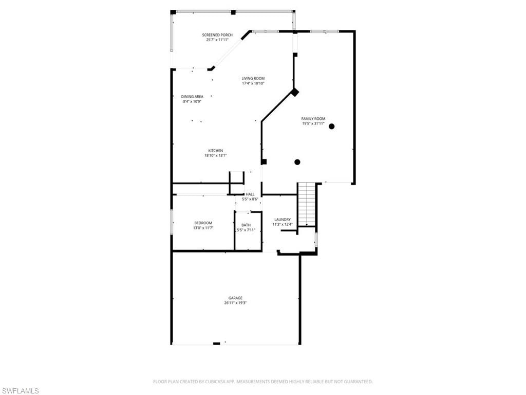 View of room layout