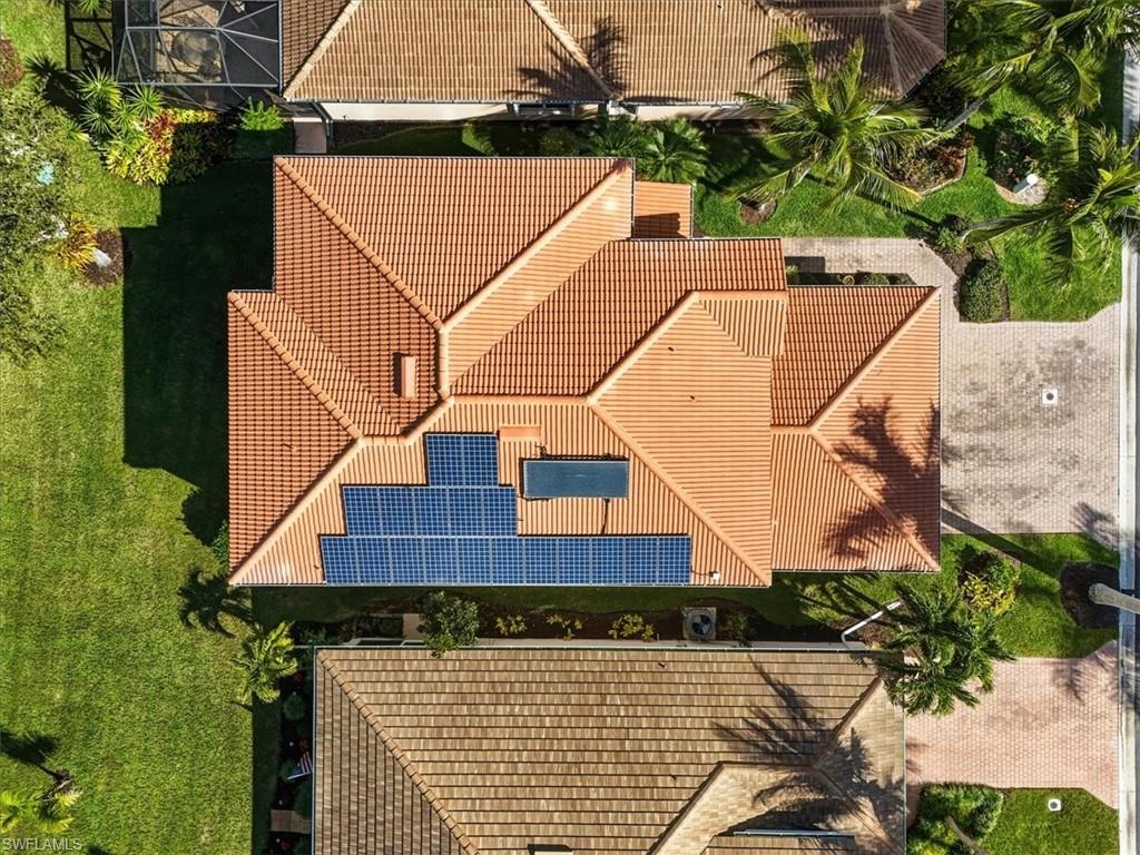 View from above of property