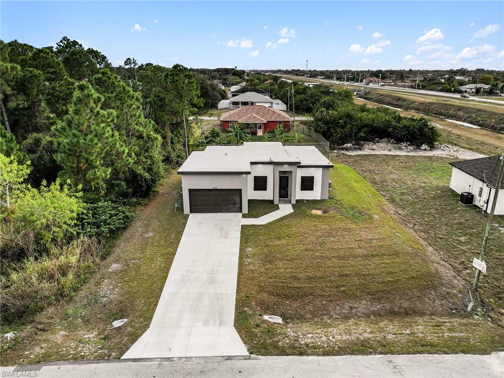 Aerial view of property and surrounding area