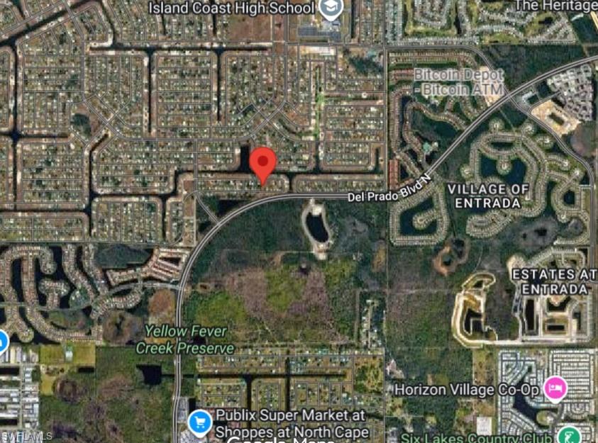 Aerial overview of property's location